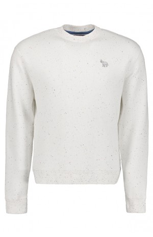 WHITE DOTTED SWEAT SHIRT